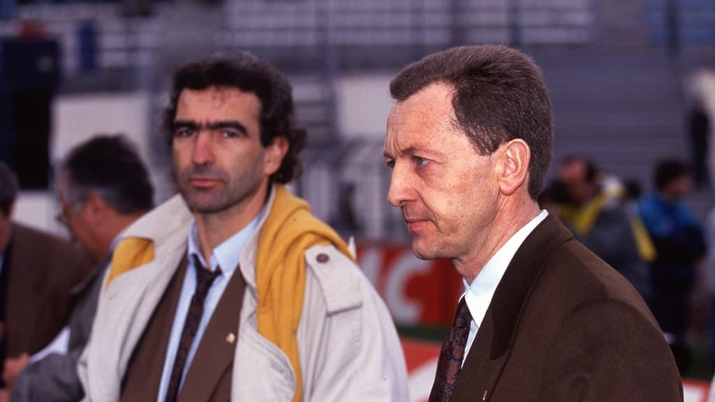 Domenech et Aulas en 1991 Domenech et Aulas en 1991