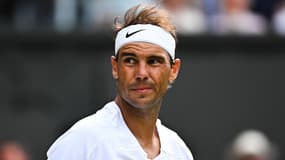 Rafael Nadal en demi-finale de Wimbledon 2022.