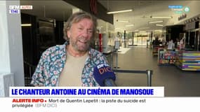 Manosque: le chanteur Antoine présente son documentaire au cinéma