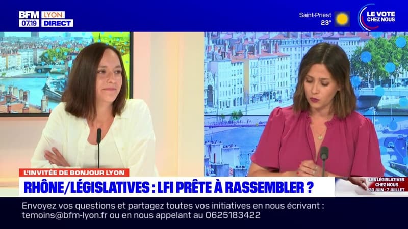 Regarder la vidéo Législatives: Hélène Quinqueton répond aux reproches de parachutage de candidats dans le Rhône