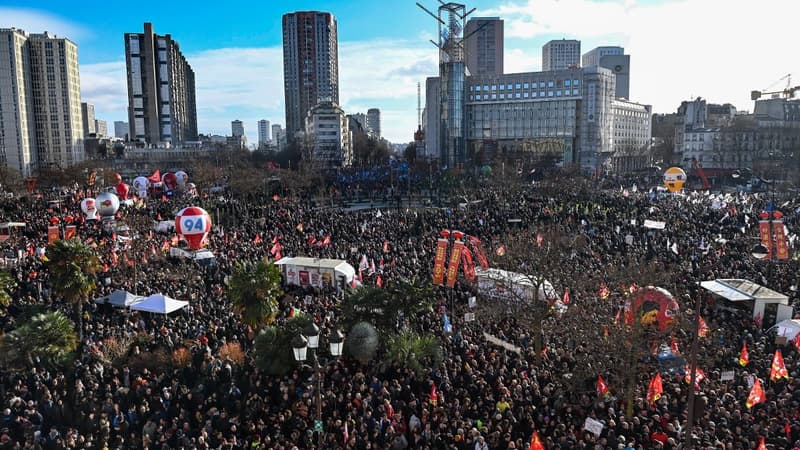 Retraites: la CGT annonce 2,8 millions de manifestants en France