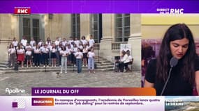 Le Journal du Off - Jean-Michel Blanquer fait venir une chorale depuis Poitiers pour sa passation qui n'a finalement pas lieu