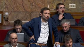 Thomas Portes à l'Assemblée nationale le 10 février 2023.