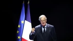 Le Premier ministre Michel Barnier au congrès des sapeurs-pompiers de France le 28 septembre 2024 à Mâcon
