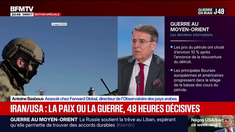 Réouverture du détroit d'Ormuz: Il y a une dynamique qui est plutôt positive mais il suffit d'un grain de sable dans le désert iranien pour gripper la machine, note Antoine Basbous, directeur de l'Observatoire des pays arabes