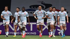 Les joueurs du Racing 92 le 1er mai dernier à la Paris La Défense Arena