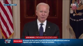 Joe Biden se réjouit de la trêve entre le Hamas et Israël