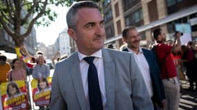 Stéphane Ravier, alors candidat RN à la mairie de Marseille, le 4 juillet 2020 dans la capitale phocéenne