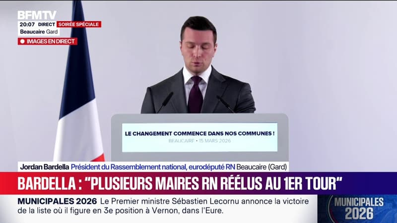 Municipales 2026: "Le RN tend la main aux listes de droite", déclare Jordan Bardella
