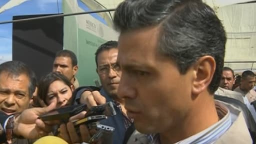 Le président mexicain après l'anonce de la libération de Florence Cassez, le 23 janvier 2013