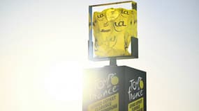 La présentation du maillot jaune à Florence avant le départ du Tour de France, 27 juin 2024