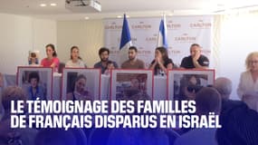 La conférence de presse des familles de Français disparus en Israël après les attaques du Hamas