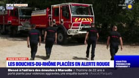 Bouches-du-Rhône: alerte rouge aux feux de forêt, les pompiers sur le pont