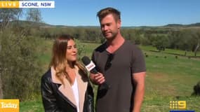 Chris Hemsworth donne la météo à la télévision australienne