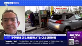 Pénurie de carburants: selon Francis Pousse, "30% des stations en Île-de-France sont en difficulté"