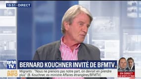 Benalla: "On en fait trop, ce n'est pas une affaire d'Etat" estime Bernard Kouchner