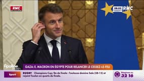 Gaza: Emmanuel Macron en Égypte pour relancer le cessez-le-feu