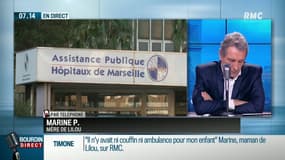 Marine, maman de Lilou, dénonce les dysfonctionnements à l'hôpital de La Timone