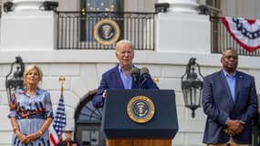 Le président américain Joe Biden, le 4 juillet 2023 à la Maison Blanche