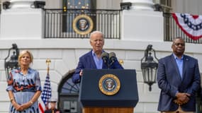 Le président américain Joe Biden, le 4 juillet 2023 à la Maison Blanche