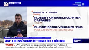 Le tunnel de La Défense fermé vers Paris après un incendie
