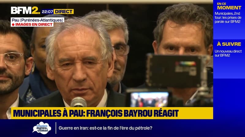 Municipales: "C'est une soirée difficile", déclare François Bayrou, battu à Pau