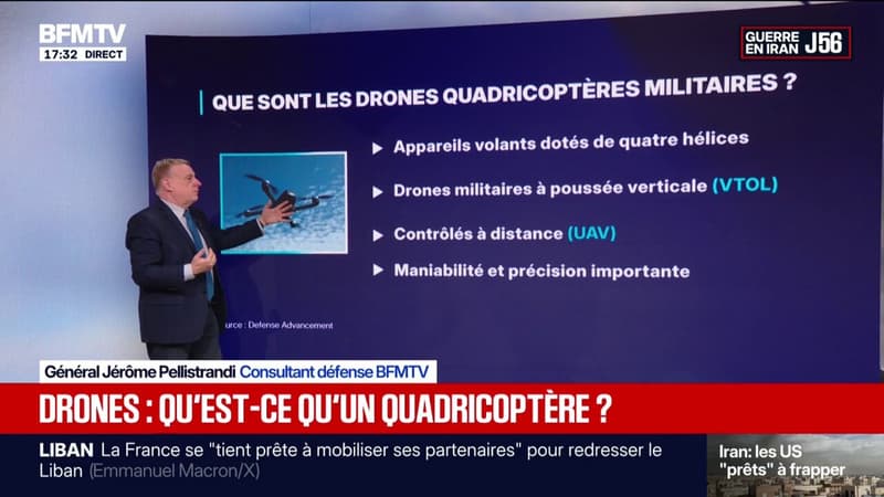 Guerre Moyen-Orient: qu'est-ce que les drones quadricoptères ?