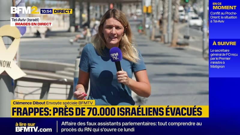 Près de 70.000 Israëliens évacués: en direct de Tel-Aviv avec Clémence Dibout, envoyée spéciale