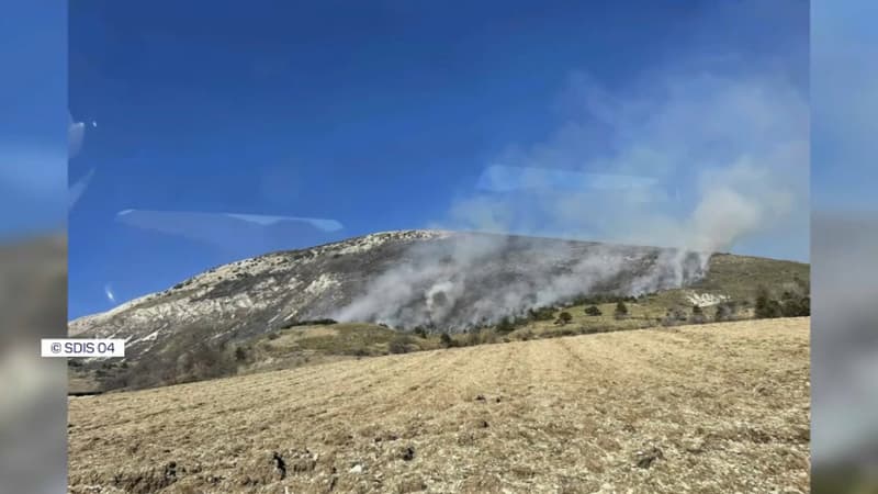 Alpes-de-Haute-Provence: le feu de forêt à Lambruisse toujours en cours ce samedi