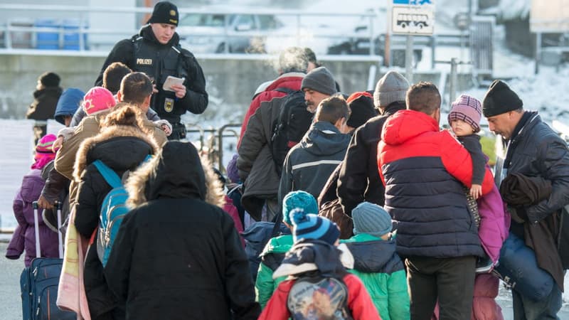 Des migrants arrivant dans le sud de l'Allemagne en janvier dernier