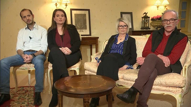 La famille d'Alexia Daval lors d'un entretien exclusif sur BFMTV le 5 mars 2018