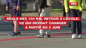 Règle des 100 km, retour à l’école: ce qui devrait changer à partir du 2 juin 