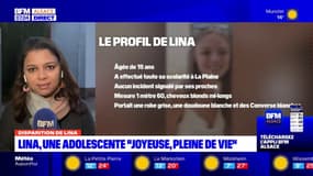 Disparition de Lina: une adolescente "joyeuse, pleine de vie"