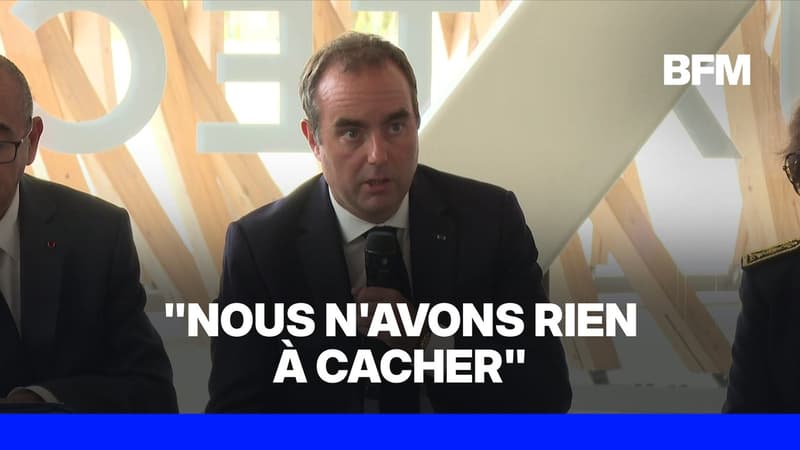Gestion des incendies: "Nous n'avons rien à cacher", assure Sébastien Lecornu
