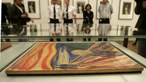 "Le cri" d'Evard Munch, exposé au musée d'Oslo, en 2006.