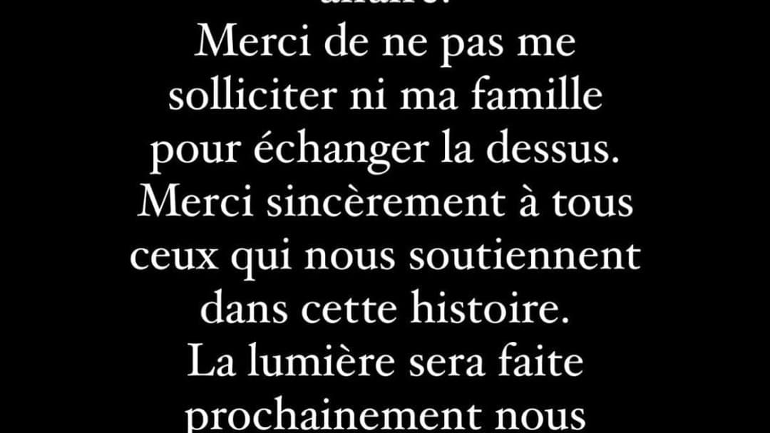 Le message du père d'Oscar Jégou sur les réseaux sociaux. Le message du père d'Oscar Jégou sur les réseaux sociaux.