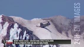 Sauvetage spectaculaire d'un alpiniste aux Etats-Unis