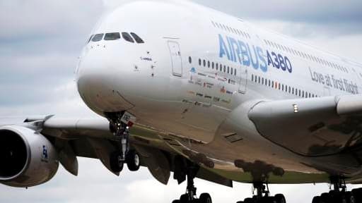 Un Airbus A380 lors du précédent salon de Farnborough, en 2012.