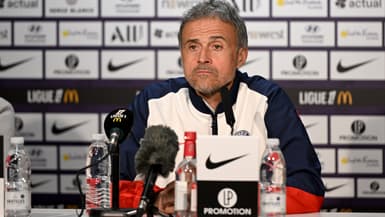 Luis Enrique avec le PSG le 15 février 2025