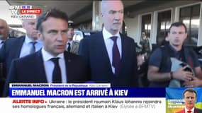 Guerre en Ukraine: les images de l'arrivée d'Emmanuel Macron à Kiev