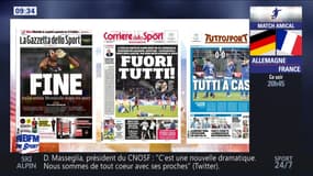Les Unes de la presse italienne