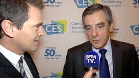 François Fillon jeudi 5 janvier, au salon CES de Las Vegas.