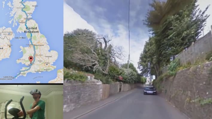 Le rendu visuel est meilleur dans le casque que sur l'écran, assure le cycliste. Le rendu visuel est meilleur dans le casque que sur l'écran, assure le cycliste.