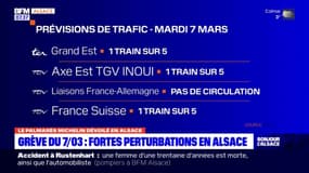 Grève du 7 mars en Alsace: de fortes perturbations à prévoir sur les lignes SNCF