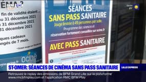 A Saint-Omer, des séances de cinéma sans pass sanitaire