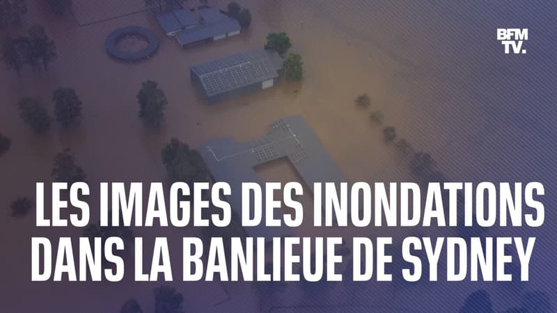 Les images des inondations dans la banlieue de Sydney, provoquant 32.000 évacuations