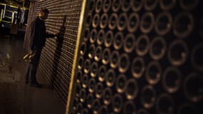 Une cave de crémant de Bourgogne à Saint-Bris-le-Vineux, le 19 août 2011 (illustration)