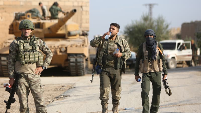 Soldats Truques sur le front syrien, octobre 2019