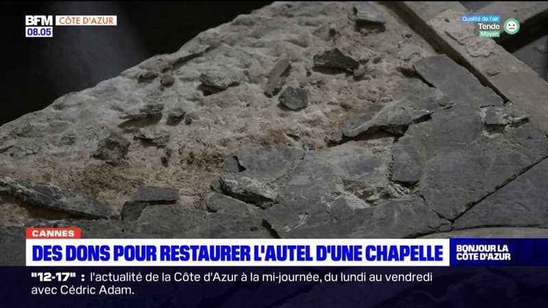Cannes: des dons pour restaurer l'autel d'une chapelle