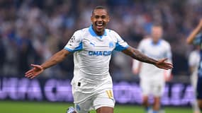 Igor Paixao célèbre un but avec l'OM contre l'Ajax en Ligue des champions, le 30 septembre 2025